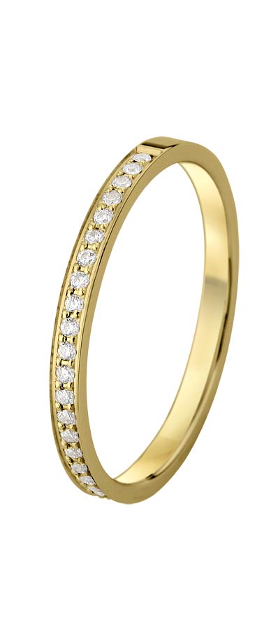 533687-5100-001 | Memoirering Buchloe 533687 585 Gelbgold, Brillant 0,185 ct H-SI100% Made in Germany   1.630.- EUR   